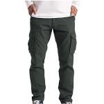 Pantalons de randonnée gris foncé inspirations zen coupe-vents Taille XL plus size look casual pour homme 