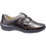 Waldläufer Henni Taipei 496301 143 052 Chaussures vernies pour femme avec fermeture Velcro, charbon, 40 1/3 EU