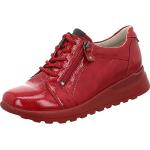 Chaussures oxford Waldläufer Hiroko rouges en cuir verni à fermetures éclair Pointure 42,5 look casual pour femme 