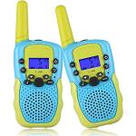 Talkies-walkies pour enfants de 3 à 12 ans, garçons et filles, radios  bidirectionnelles portables, cadeau pour enfants, jouets talkie-walkie  longue portée pour l'extérieur, le camping, la randonnée (bleu, lot de 2)