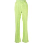 Pantalons taille haute verts éco-responsable W25 L29 pour femme en promo 