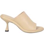 Sandales à talons WANDLER beiges nude en cuir à bouts en amande Pointure 40 pour femme 