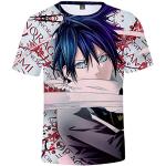 WANHONGYUE Anime Noragami Aragoto T-Shirt à Manches Courtes Homme Femme Imprimé en 3D Chemise Cosplay Pullover Top Tee Shirt 485/1 L