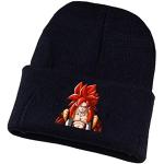WANHONGYUE Dragon Ball Z Goku Anime Bonnet Chapeau Tricoté pour Homme Femme Unisexe Beanie Hat Chapeaux d'hiver Skullcap Noir/10