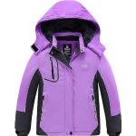 Blousons de ski violets coupe-vents à capuche look casual pour fille en promo de la boutique en ligne Amazon.fr 