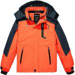 Blousons de ski orange en polaire coupe-vents à capuche look fashion pour garçon de la boutique en ligne Amazon.fr 