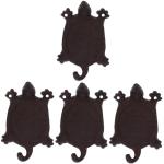 Porte-manteaux muraux en fonte à motif tortues 