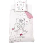 Warner - Housse De Couette Tom And Jerry Fille 140x200 Cm - Rose-blanc - 100% Coton Blanc