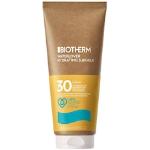 Crèmes solaires Biotherm indice 30 d'origine française 200 ml pour le corps pour tous types de peaux texture lait 
