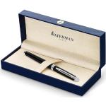 Waterman Hémisphère stylo roller - noir brillant avec attributs chromés - pointe fine - encre noir - coffret cadeau