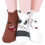 We Bare Bears socks Women's Socks 3 pairs (Grizzly