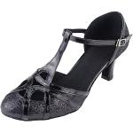 Chaussures de jazz Wealsex noires Pointure 38 style ethnique pour femme 