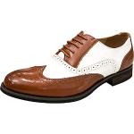 Chaussures oxford de mariage Wealsex marron en cuir synthétique à bouts pointus à lacets Pointure 39 look casual pour homme 