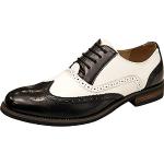 Chaussures oxford Wealsex noires en cuir synthétique à bouts pointus à lacets Pointure 39 classiques pour homme 