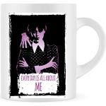 Tasses à café violettes en céramique La Famille Addams Mercredi Addams 325 ml 