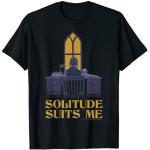 Wednesday Solitude Suits Me Quote Poster T-Shirt