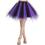 Robes de bal courtes de mariée violettes en tulle au genou Taille XL look Pin-Up pour femme 