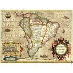 Wee Blue Coo Map Antique Amérique du Sud Mercator