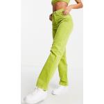 Pantalons taille haute Weekday verts en velours Taille XXS pour femme en promo 