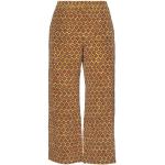 Pantalons large Max Mara jaunes à fleurs en soie Taille XL pour femme 