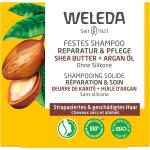 Shampoings solides Weleda bio naturels à l'huile d'argan pour cheveux secs texture solide 