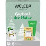 Savons solides Weleda Skin Food bio naturels bio dégradable à la glycérine 30 ml en coffret pour les mains pour peaux sèches texture solide 