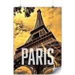 Wellcoda Eiffel La Tour Paris Affiche français A0 (119cm x 84cm) Affiche Idéal pour l'encadrement, Facile à accrocher, Papier épais Art de