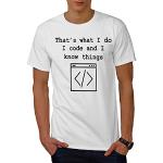 Wellcoda Programmeur Citation Homme T-Shirt Marrant  T-Shirt imprimé avec Design Graphique
