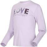 T-shirts à manches courtes Regatta lilas en jersey enfant bio look fashion 