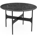Tables rondes noires en acier diamètre 60 cm 