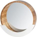 Miroirs muraux Wenko blancs en bambou en promo 