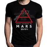WENROU 30 Thirty Seconds to Mars Glyphic Symbol T-shirt à col rond pour homme, Noir , M