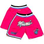 Shorts de basketball roses à motif ville NBA Taille XL look fashion pour homme 