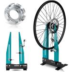 West Biking Support professionnel pour roues de vélo avec clé à rayons, outil de réparation d'alignement des roues de vélo multifonction amovible, excellent outil pour le réglage des jantes pour VTT