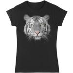 T-shirts à imprimés blancs en coton à motif tigres Taille XXL petite pour femme 