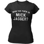 Who The F is Mick Jagger? - As Seen on Keith Richards Womens Band Organic Cotton T-Shirt