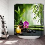 Rideaux de douche vert d'eau 90x180 modernes 