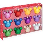 Boules de Noël multicolores en plastique à paillettes Mickey Mouse Club Mickey Mouse 