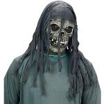 Masques de zombie Widmann gris en latex Tailles uniques look fashion 