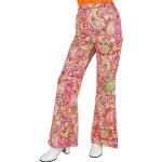 Déguisements des années 70 Widmann multicolores à motif fleurs Taille XL look hippie 