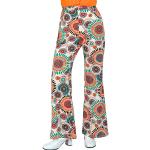 Déguisements des années 70 Widmann multicolores à motif fleurs Taille M look hippie 