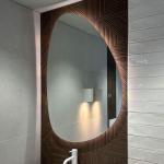 Miroirs de salle de bain noirs lumineux 