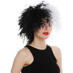 Perruques blanches en polyester d'Halloween look fashion pour femme 