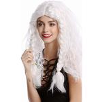 Perruques blanches tressées d'Halloween La Reine des Neiges look fashion 