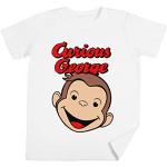 Wigoro Curious George Enfant Unisexe Garçons Filles Blanc T-Shirt Kids Unisex T-Shirt