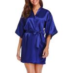 Peignoirs Kimono de mariage bleus Taille XL look fashion pour femme en promo 