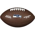 Ballons Wilson marron en cuir de football américain Seattle Seahawks 