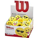 Cordages de tennis Wilson jaunes Emoji en lot de 50 