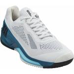 Wilson Rush Pro 4.0 Mens Tennis Shoe 44 White/Blue Coral/Blue Alton