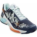 Chaussures de tennis  Wilson Rush bleus foncé à motif tigres Pointure 43,5 look fashion pour homme 